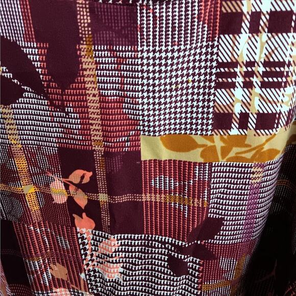 EUC CJ Banks Multicolor 3/4 Sleeve Top 1X - Picture 2 of 4